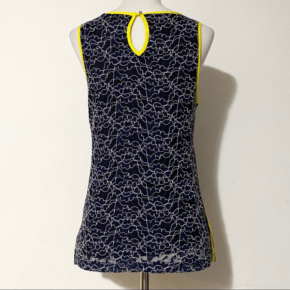 BANANA REPUBLIC Blue Lace Blouse - Picture 3 of 6